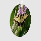 Frack Butterfly auf Lila Wildblumen Ornament (Vorderseite)