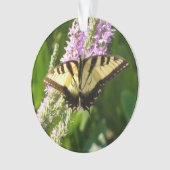Frack Butterfly auf Lila Wildblumen Ornament (Vorderseite)