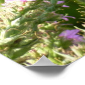 Frack Butterfly auf Lila Wildblumen Poster (Ecke)