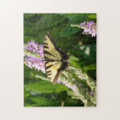 Frack Butterfly auf Lila Wildblumen Puzzle (Vertikal)