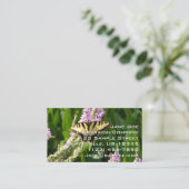 Frack Butterfly auf Lila Wildblumen Visitenkarte (Stehend Vorderseite)