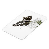 Frack Butterfly Bleich weiß Magnet (Linke Seite)