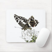 Frack Butterfly Bleich weiß Mousepad (Mit Mouse)