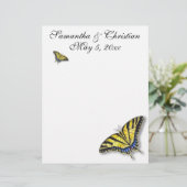 Frack Butterfly Bridal Wedding Stationery (Stehend Vorderseite)