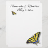 Frack Butterfly Bridal Wedding Stationery (Vorne/Hinten)