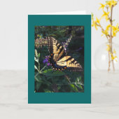 Frack Butterfly Card Karte (Gelbe Blume)