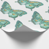 Frack Butterfly Design auf Packpapier (Ecke)