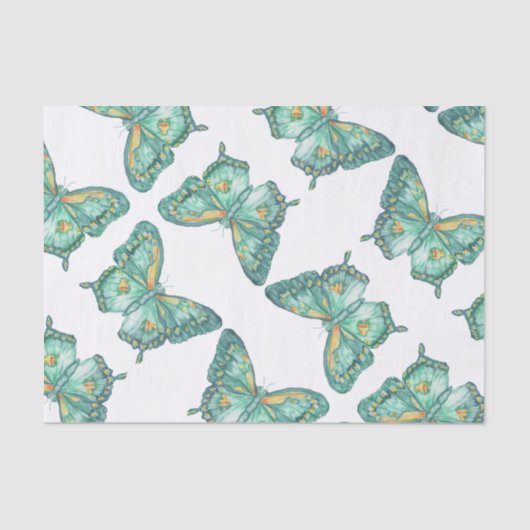 Frack Butterfly Design auf Papiertaschentuch Seidenpapier (Vorderseite)