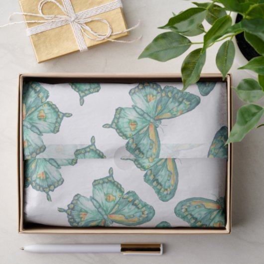 Frack Butterfly Design auf Papiertaschentuch Seidenpapier (Geschenk)