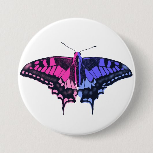 Frack Butterfly für Allesexuelle Button (Vorderseite)