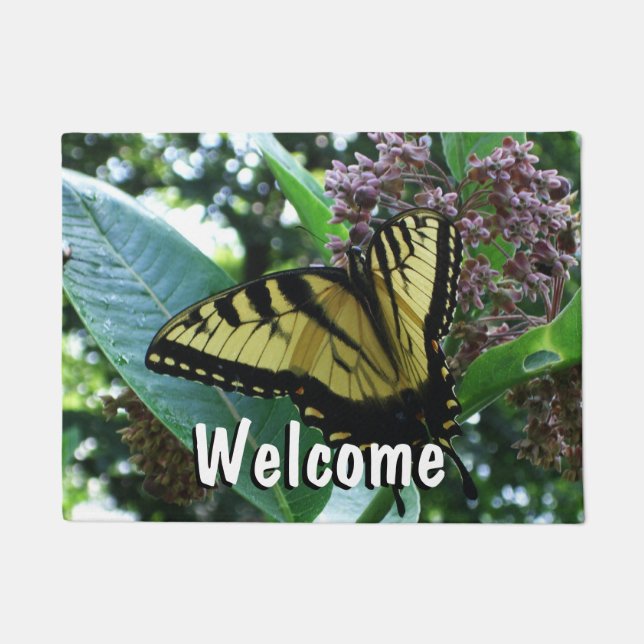 Frack Butterfly I auf Milkweed in Shenandoah Fußmatte (Vorderseite)