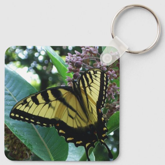 Frack Butterfly I auf Milkweed in Shenandoah Schlüsselanhänger (Rückseite)