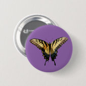 Frack Butterfly III Schönes farbiges Foto Button (Vorne & Hinten)