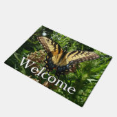 Frack Butterfly III Schönes farbiges Foto Fußmatte (Schrägansicht)