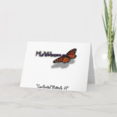 Frack Butterfly III Schönes farbiges Foto Karte (Rückseite)