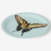 Frack Butterfly III Schönes farbiges Foto Pappteller (Schrägansicht)