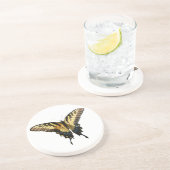 Frack Butterfly III Schönes farbiges Foto Sandstein Untersetzer (Seite)