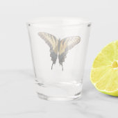 Frack Butterfly III Schönes farbiges Foto Schnapsglas (Rückseite)