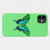 Frack Butterfly in Grün, Türkis und Schwarz Case-Mate iPhone Hülle (Rückseite (Horizontal))