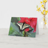 Frack Butterfly mit Wings Open Karte (Gelbe Blume)