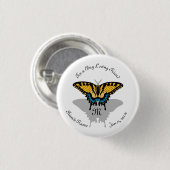 Frack Butterfly Monogramm Button (Vorne & Hinten)