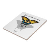 Frack Butterfly Monogramm Fliese (Seite)