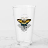 Frack Butterfly Monogramm Glas (Rückseite)