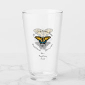 Frack Butterfly Monogramm Glas (Vorderseite)