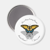 Frack Butterfly Monogramm Magnet (Vorderseite/Rückseite)