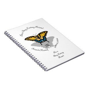 Frack Butterfly Monogramm Notizblock