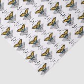 Frack Butterfly Monogramm Seidenpapier (Ausschnitt)