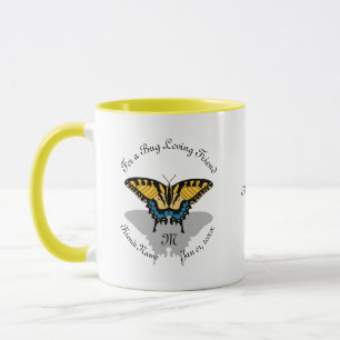 Frack Butterfly Monogramm Tasse