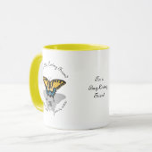 Frack Butterfly Monogramm Tasse (Vorderseite Links)