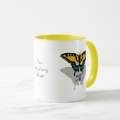 Frack Butterfly Monogramm Tasse (VorderseiteRechts)