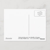 Frack Butterfly Postkarte (Rückseite)