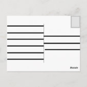 Frack Butterfly Postkarte (Rückseite)