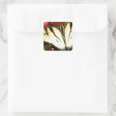 Frack Butterfly Quadratischer Aufkleber (Tasche)