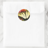 Frack Butterfly Runder Aufkleber (Tasche)