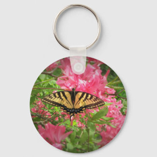 Frack Butterfly Sessel auf rosa Azaleen Schlüsselanhänger