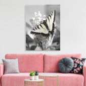 Frack Butterfly Stretched Canvas Print Leinwanddruck (Insitu (Wohnzimmer))