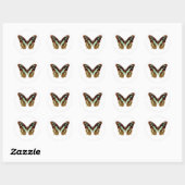 Frack Butterfly Zeichnend Runder Aufkleber (Blatt)