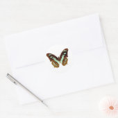 Frack Butterfly Zeichnend Runder Aufkleber (Umschlag)