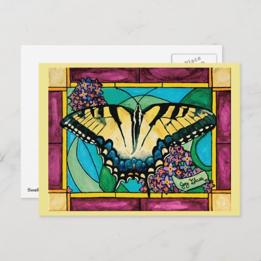 Frack-Fenster-Postkarte Postkarte (Vorne/Hinten)