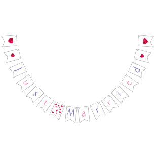 Frack Just Married Wimpelkette