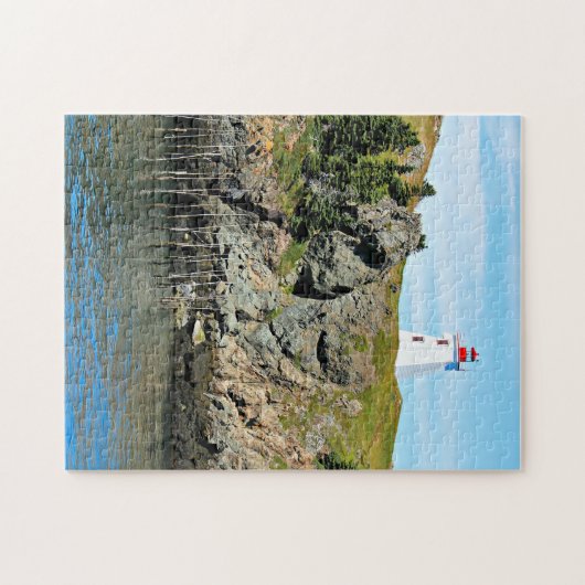 Frack Lighthouse Grand Manan Jigsaw Puzzle (Horizontal)