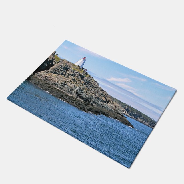 Frack Lighthouse Grand Manan N.B. Door Mat Fußmatte (Schrägansicht)