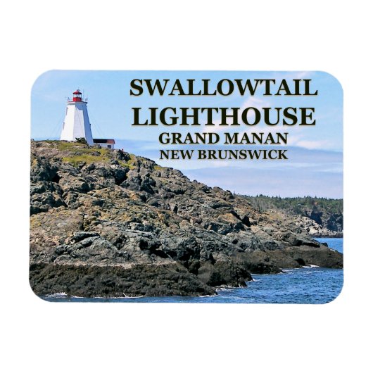 Frack Lighthouse Grand Manan N.B. Magnet (Horizontal)