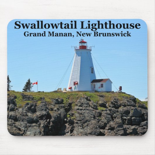 Frack Lighthouse, Grand Manan, N.B. Mousepad (Vorne)