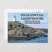 Frack Lighthouse, Grand Manan N.B. Postcard Postkarte (Vorne/Hinten)