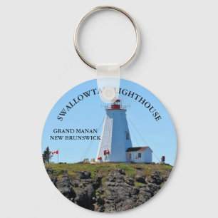 Frack Lighthouse Grand Manan N.B. Schlüsselanhänge Schlüsselanhänger